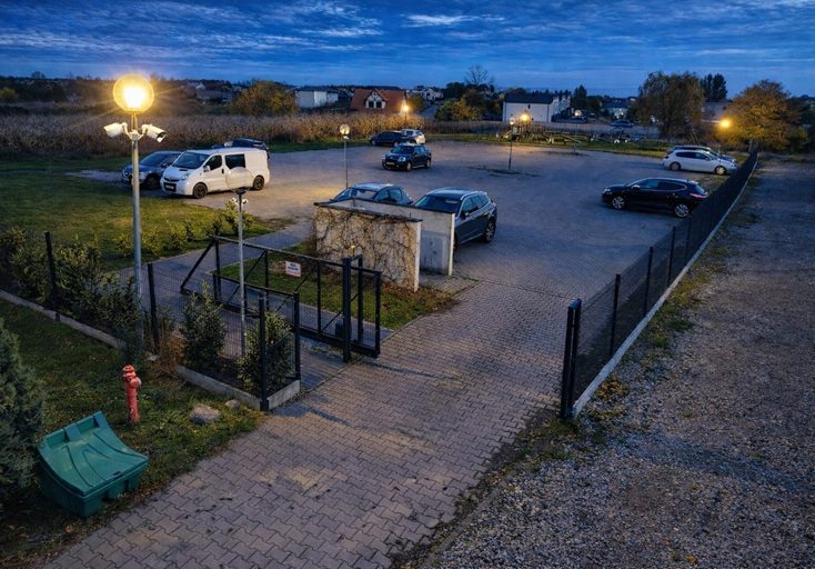 Parking Cyprysowa - widok parkingu